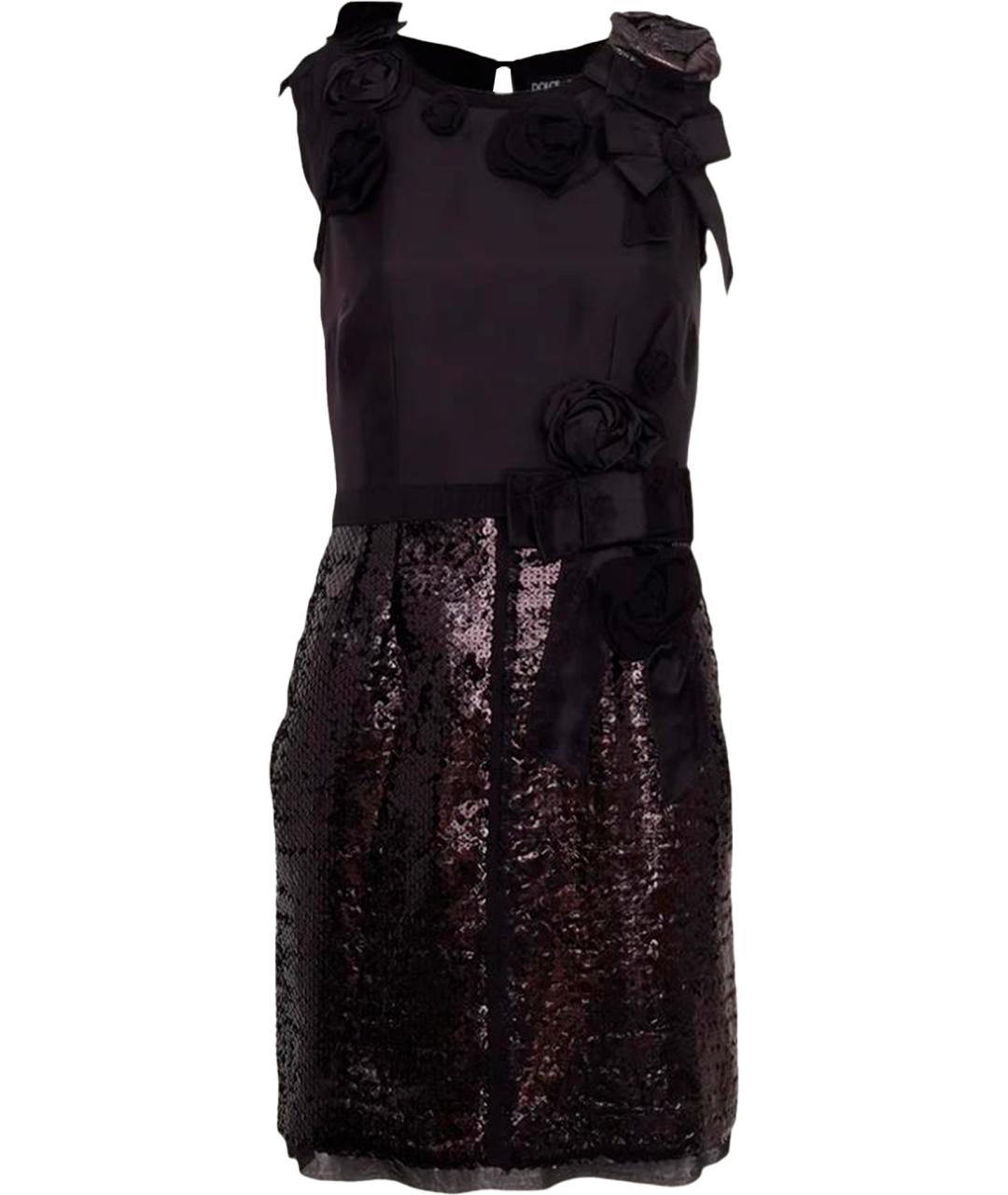 DOLCE&GABBANA Черное полиэстеровое коктейльное платье, фото 1