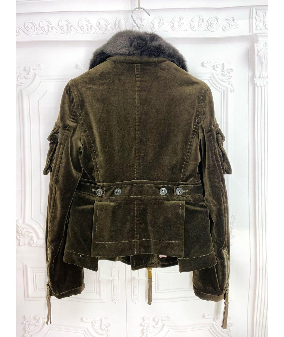 DSQUARED2 Хаки хлопковая куртка, фото 2