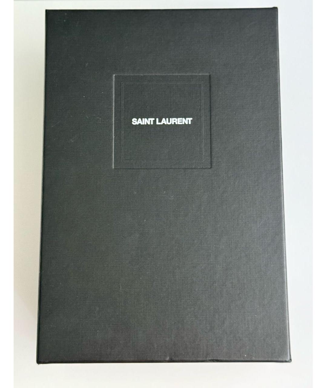 SAINT LAURENT Бежевые туфли из лакированной кожи, фото 3