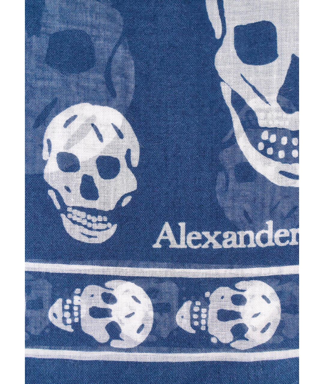 ALEXANDER MCQUEEN Синий платок, фото 2