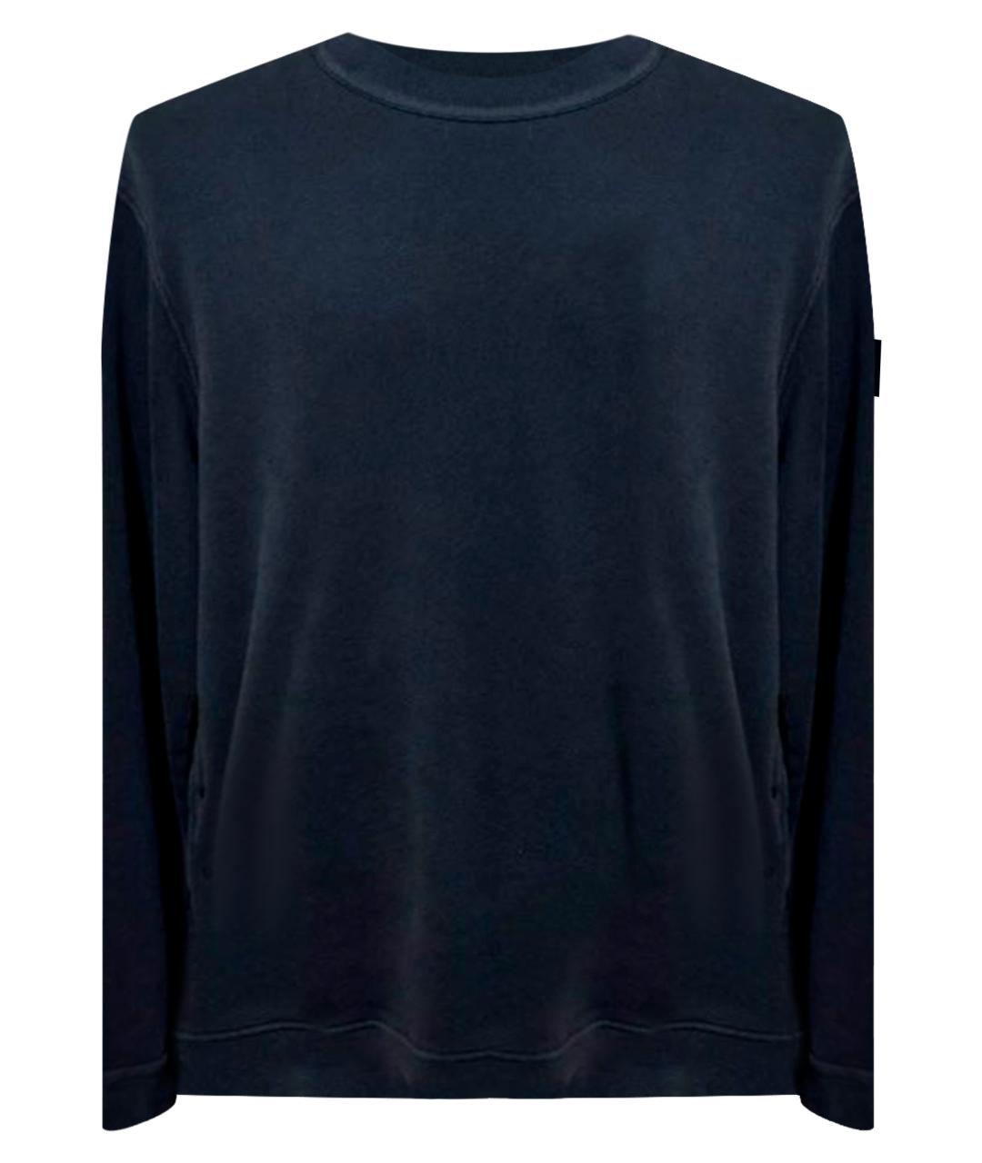 STONE ISLAND Черный хлопковый джемпер / свитер, фото 1
