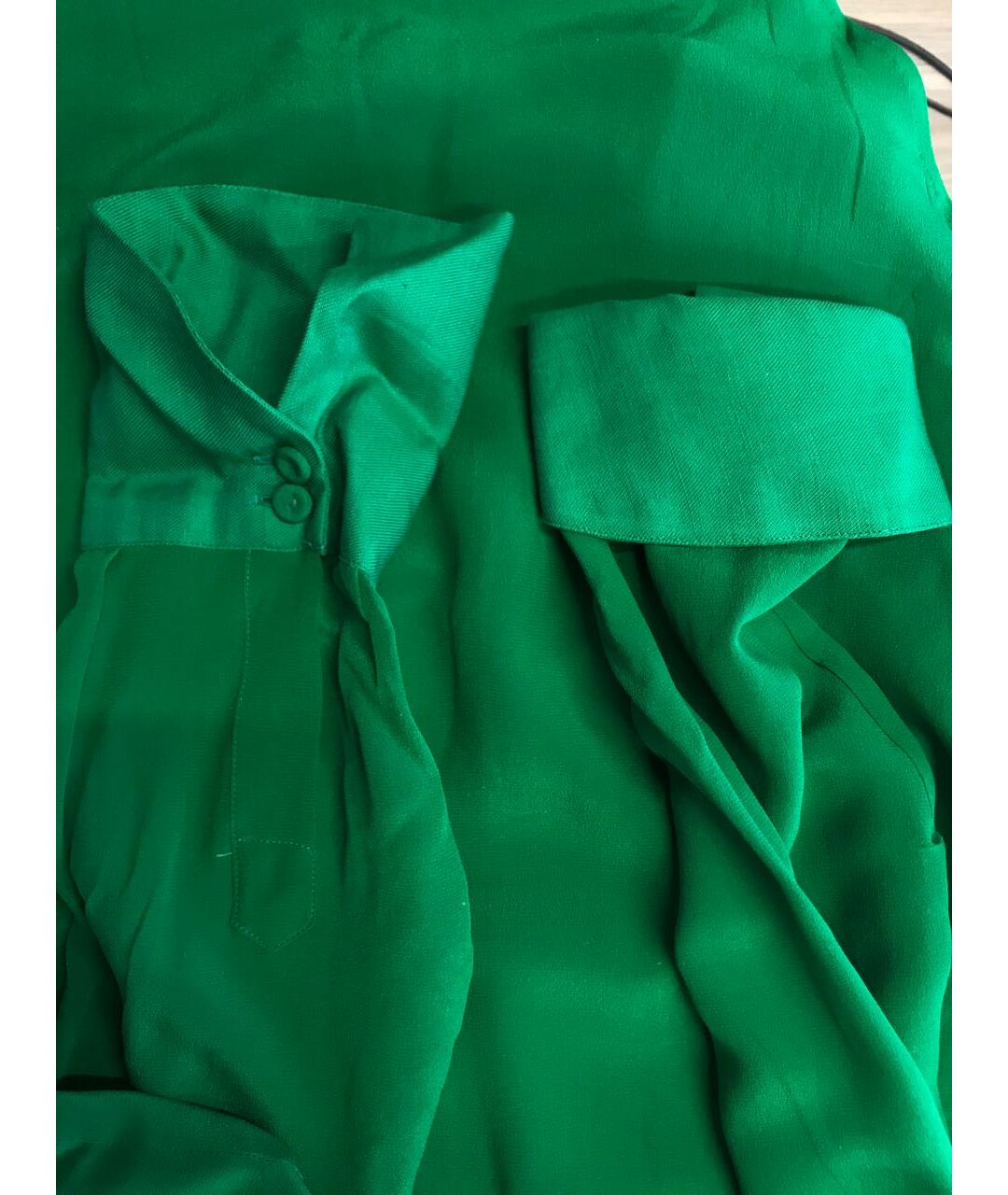 120%LINO Зеленая шелковая рубашка, фото 5