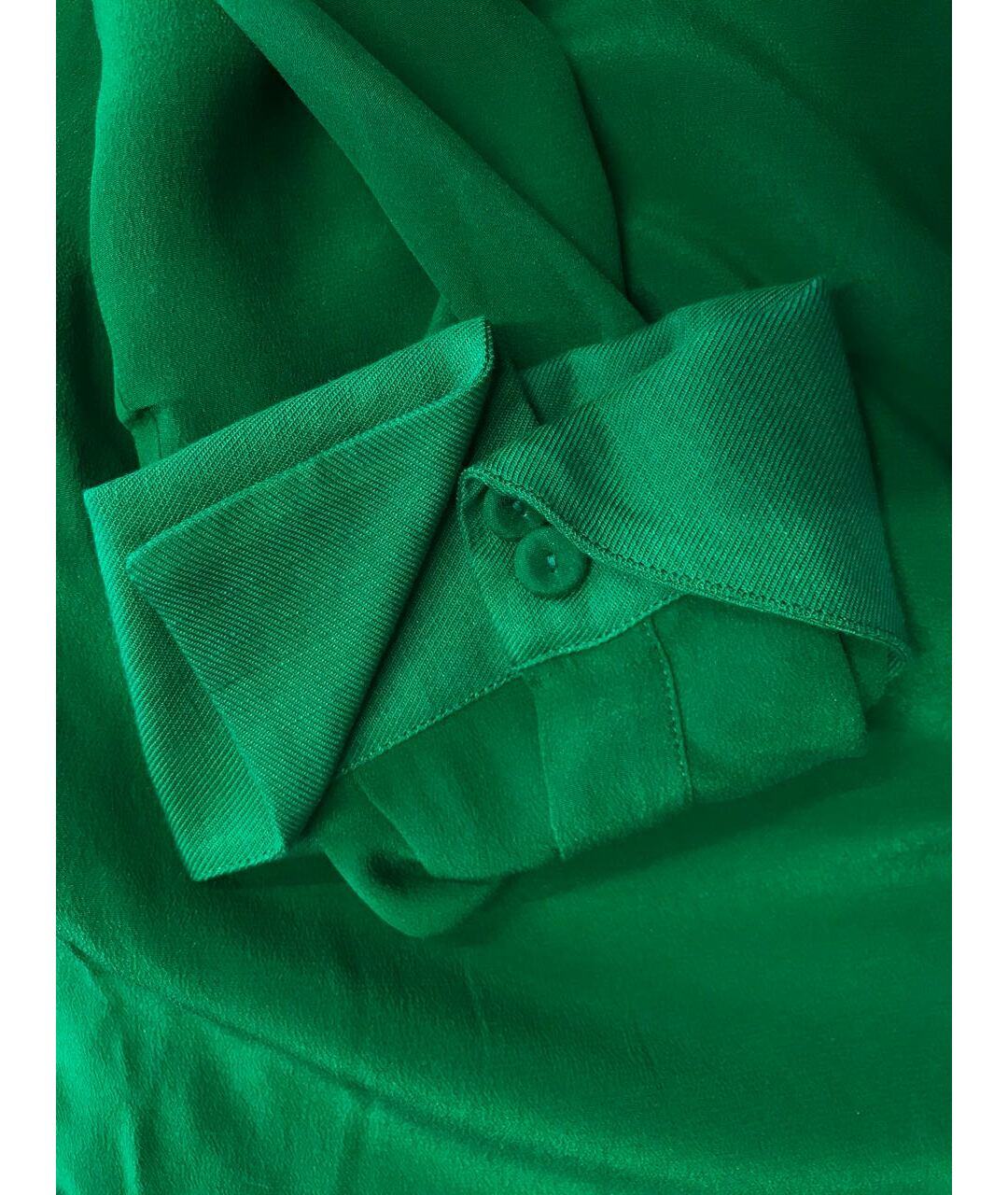 120%LINO Зеленая шелковая рубашка, фото 6