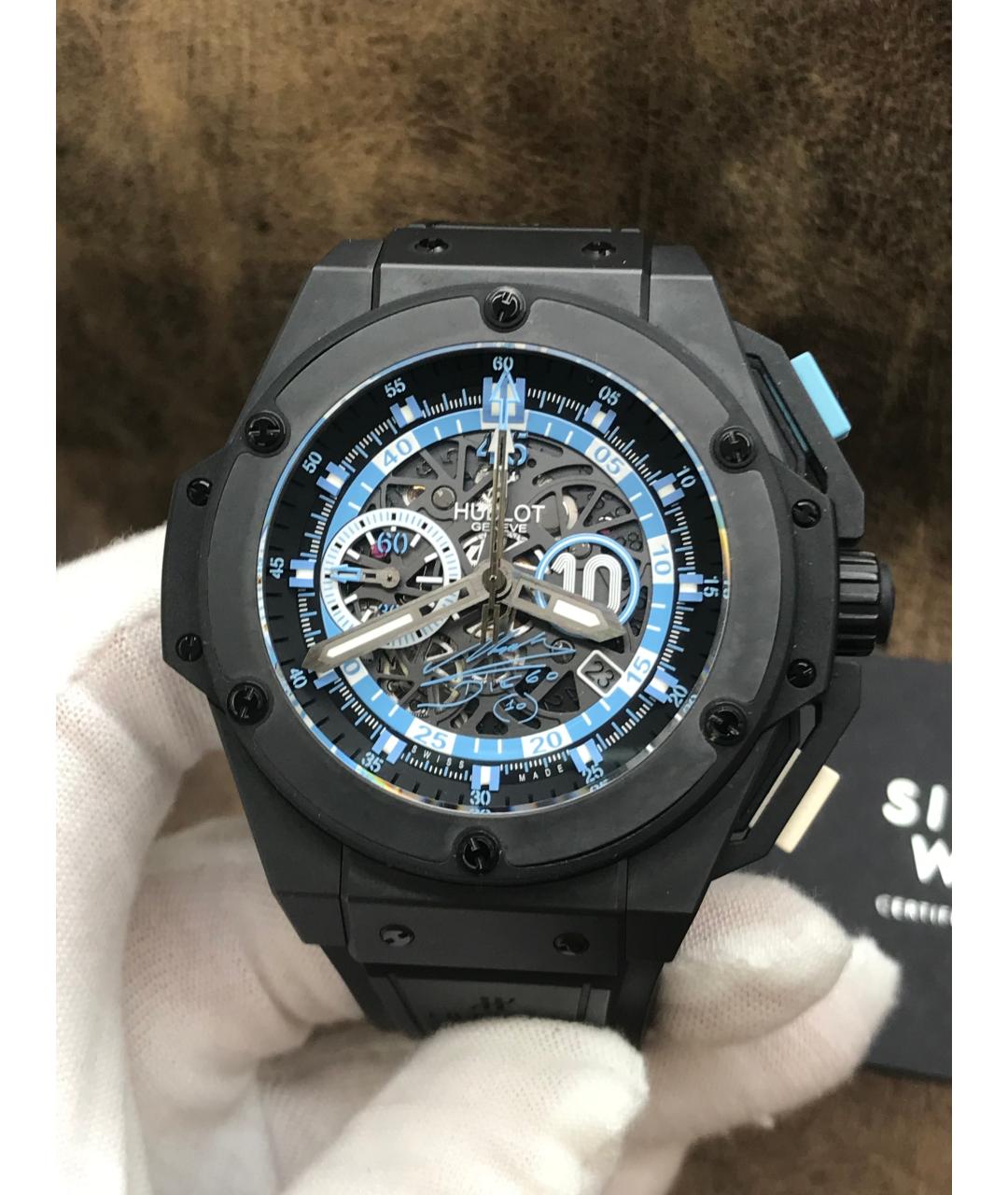 HUBLOT Черные керамические часы, фото 2
