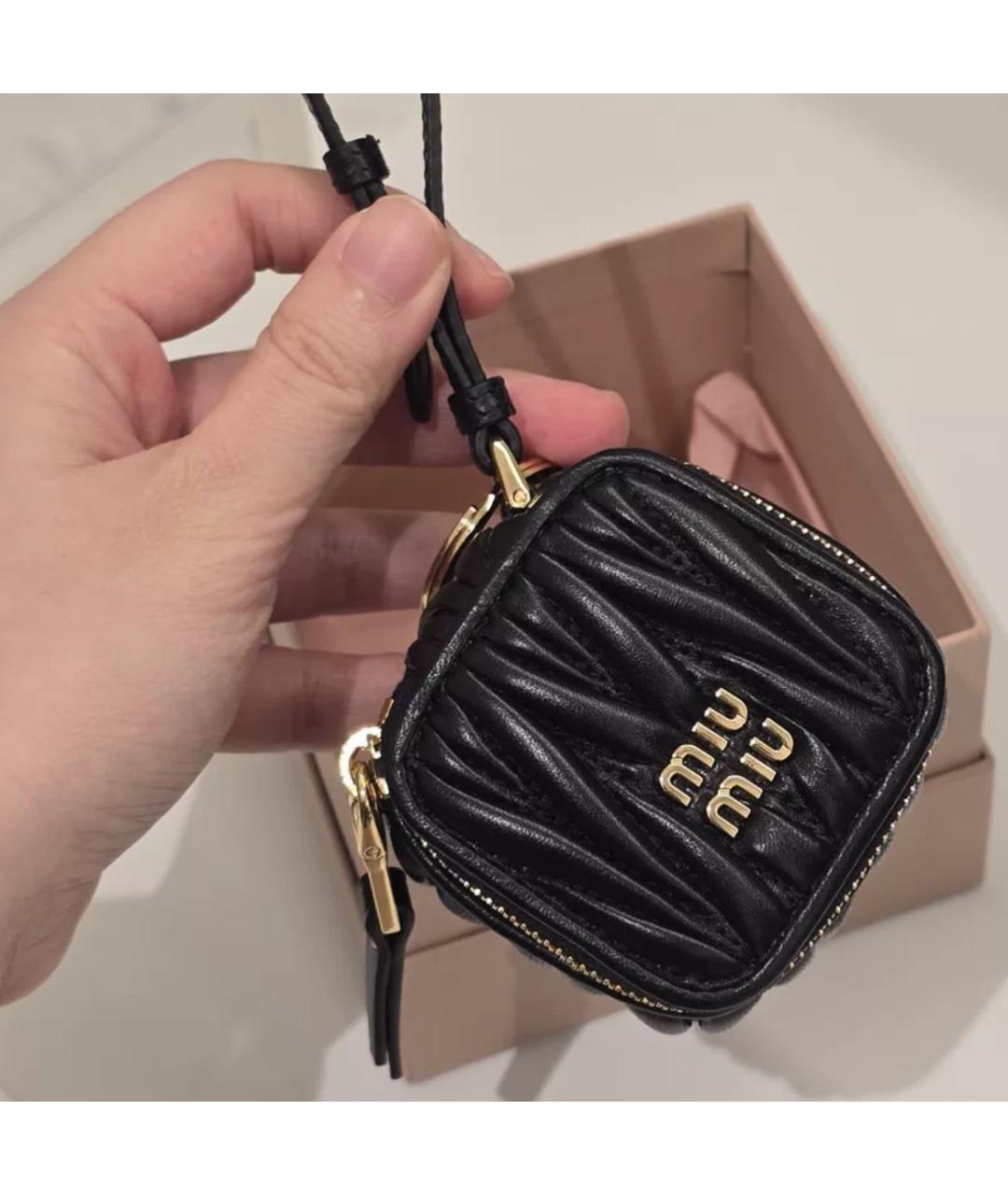 MIU MIU Черный брелок, фото 2