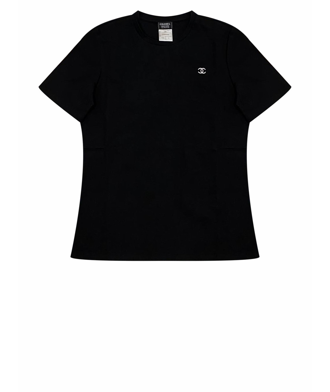 CHANEL PRE-OWNED Черная хлопковая футболка, фото 1