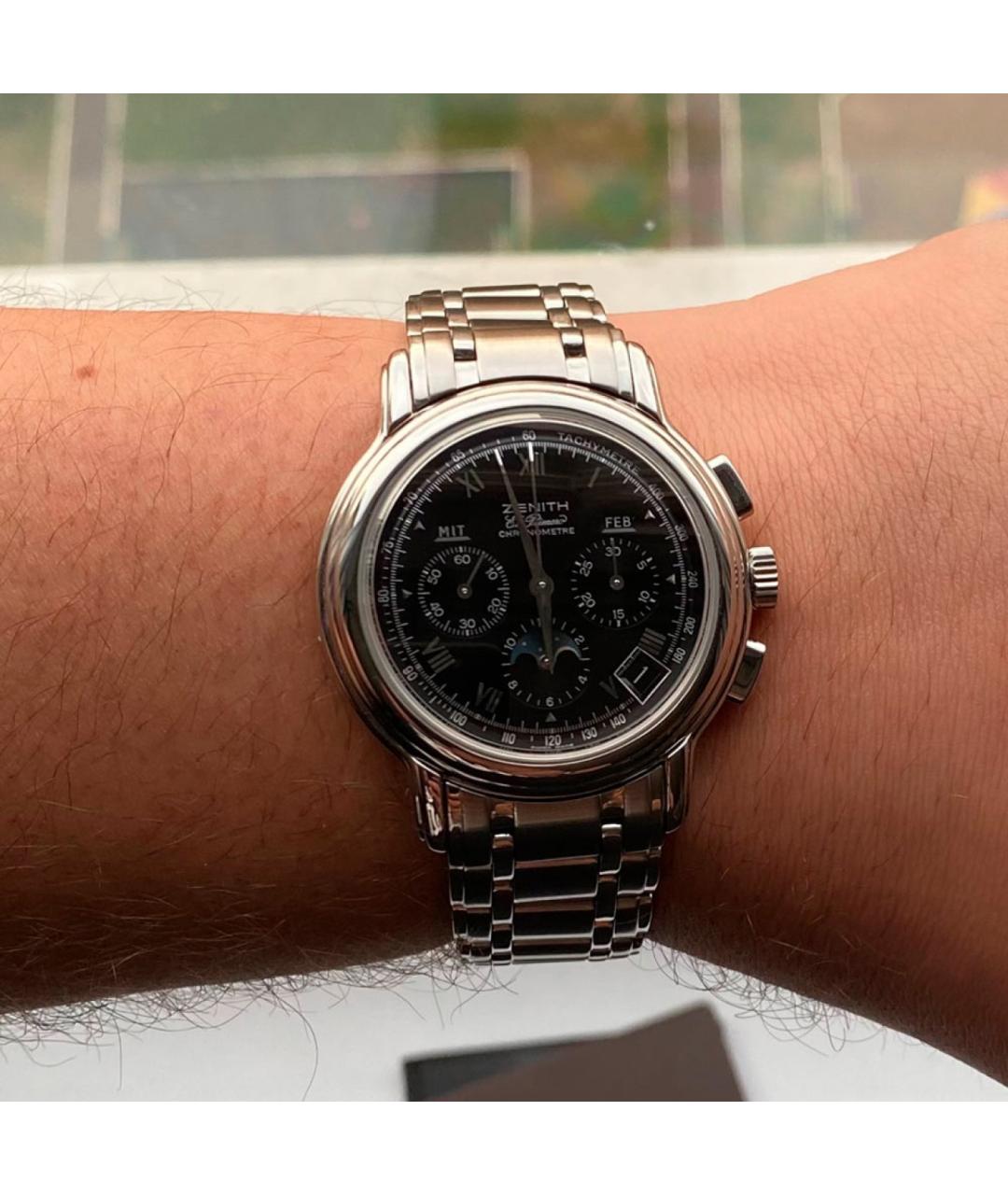 ZENITH Черные часы, фото 3