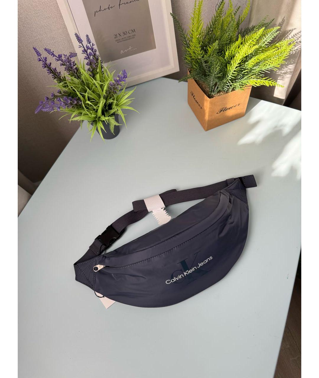 CALVIN KLEIN Синяя поясная сумка, фото 6