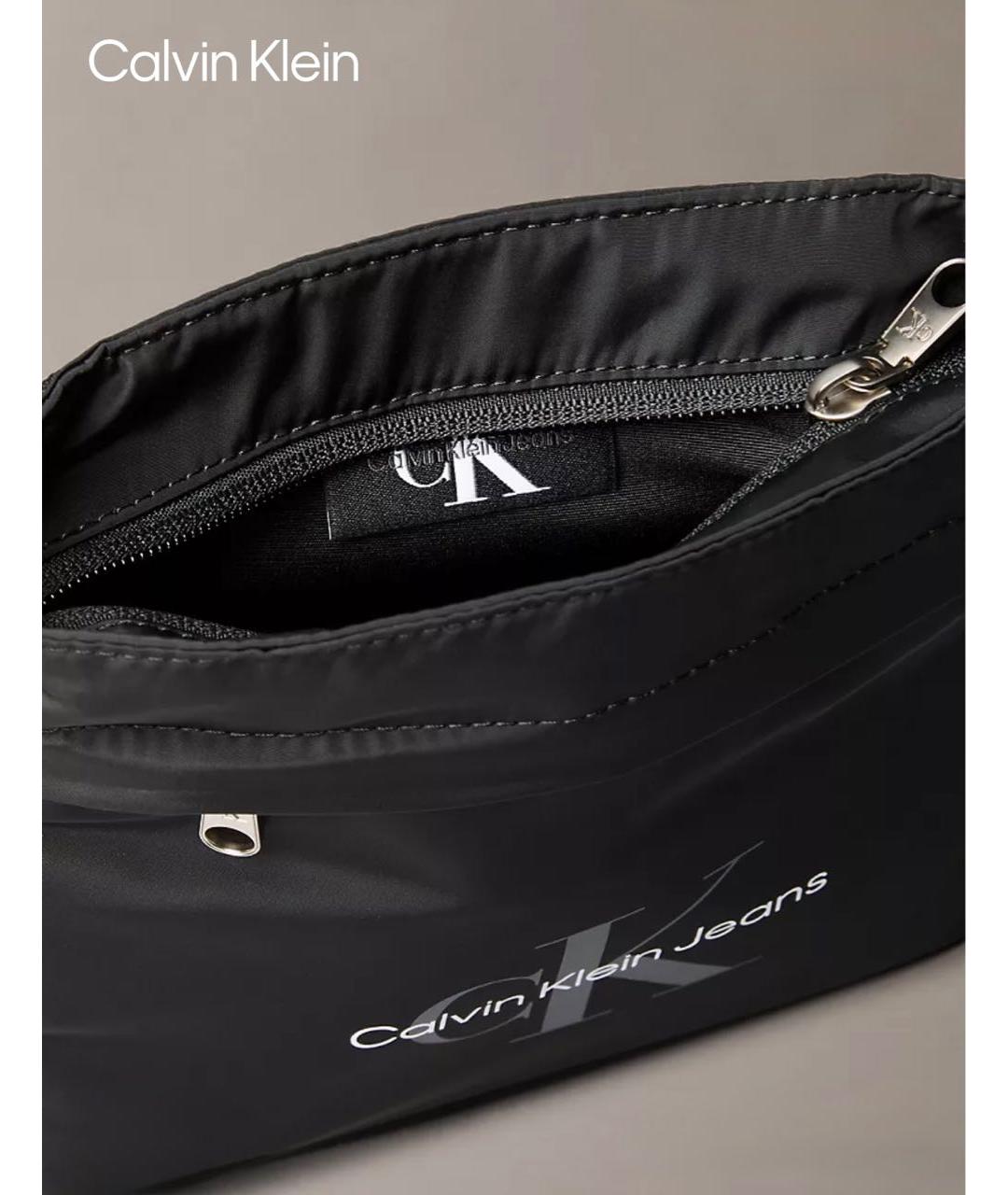 CALVIN KLEIN Черная сумка на плечо, фото 6