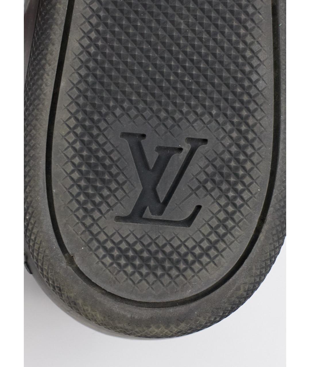 LOUIS VUITTON Черные кожаные ботинки, фото 5