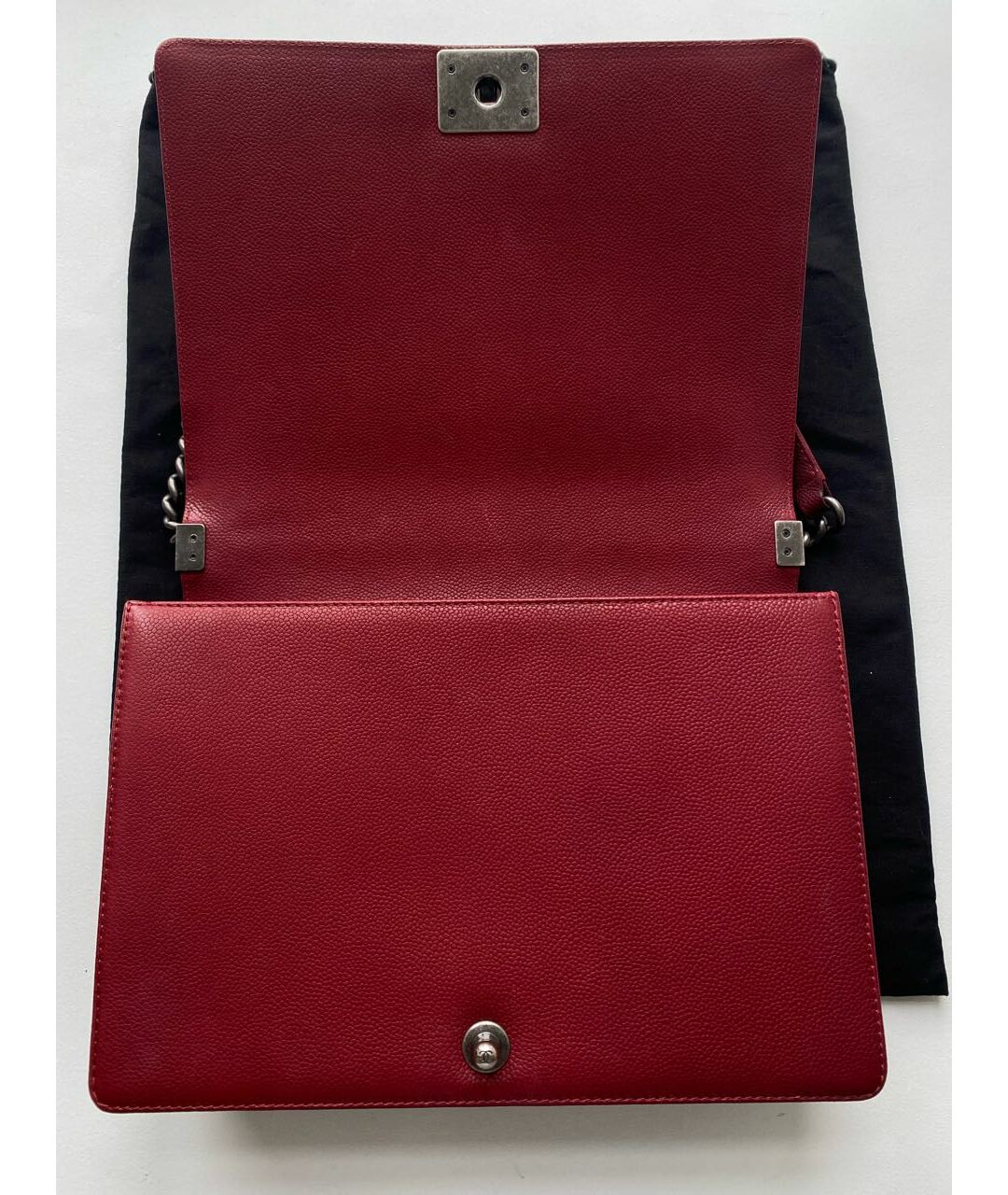 CHANEL PRE-OWNED Красная кожаная сумка через плечо, фото 6