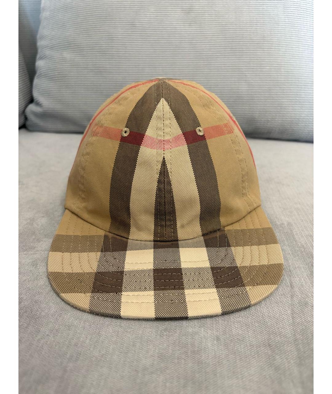 BURBERRY Бежевая кепка/бейсболка, фото 2