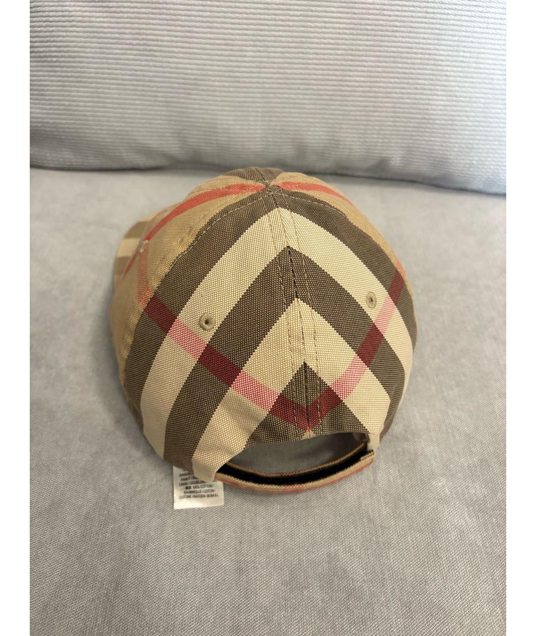 BURBERRY Бежевая кепка/бейсболка, фото 5