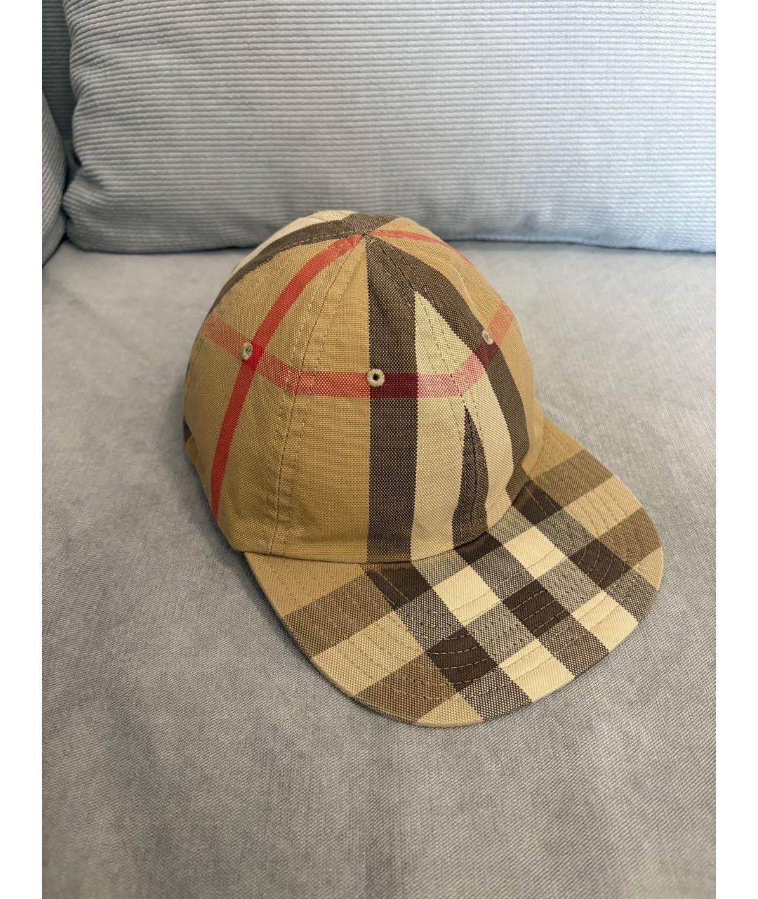 BURBERRY Бежевая кепка/бейсболка, фото 6