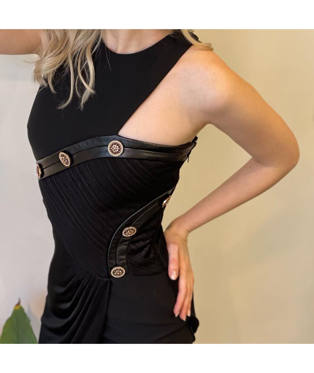 VERSACE Черное коктейльное платье, фото 3