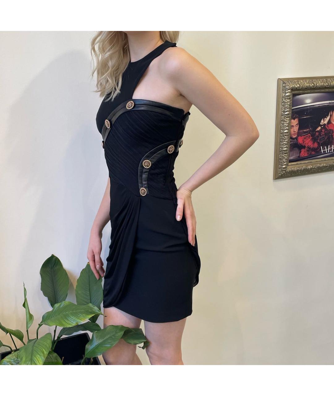 VERSACE Черное коктейльное платье, фото 2