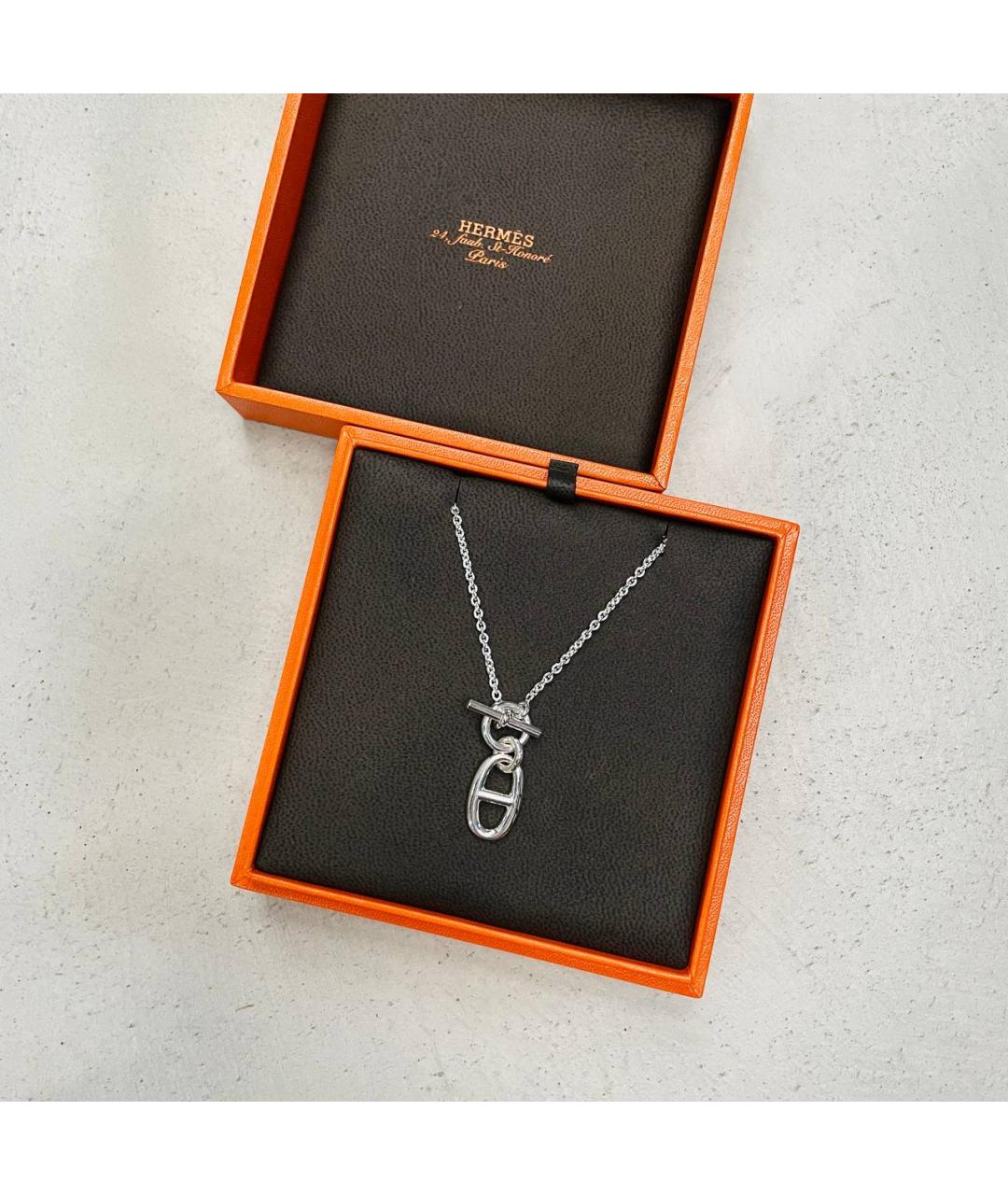 HERMES Серебряная серебряная подвеска, фото 2