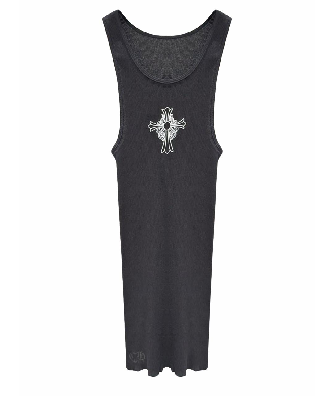 CHROME HEARTS Черная хлопковая майка, фото 1