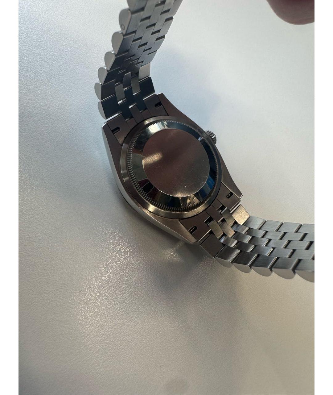 ROLEX Черные часы из белого золота, фото 2