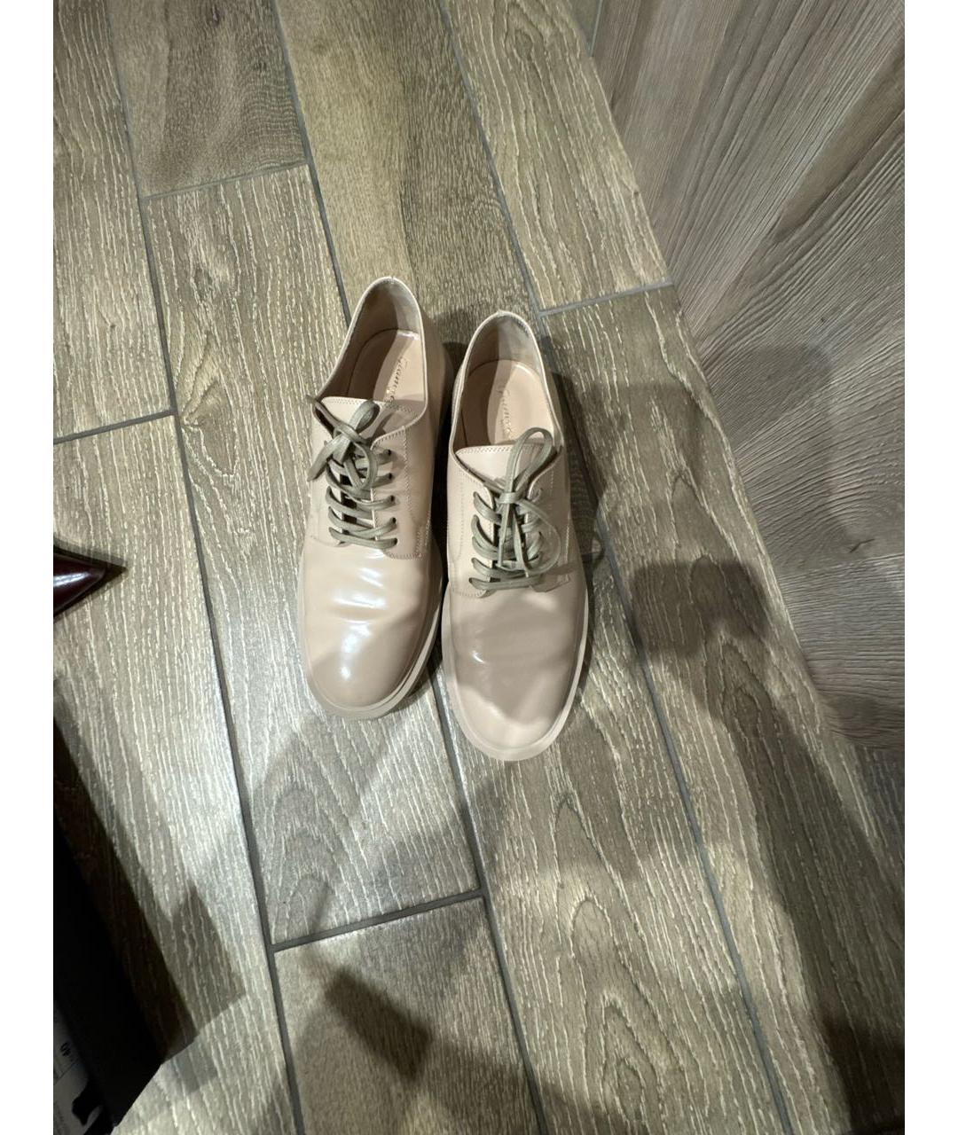 GIANVITO ROSSI Бежевые ботинки из лакированной кожи, фото 3