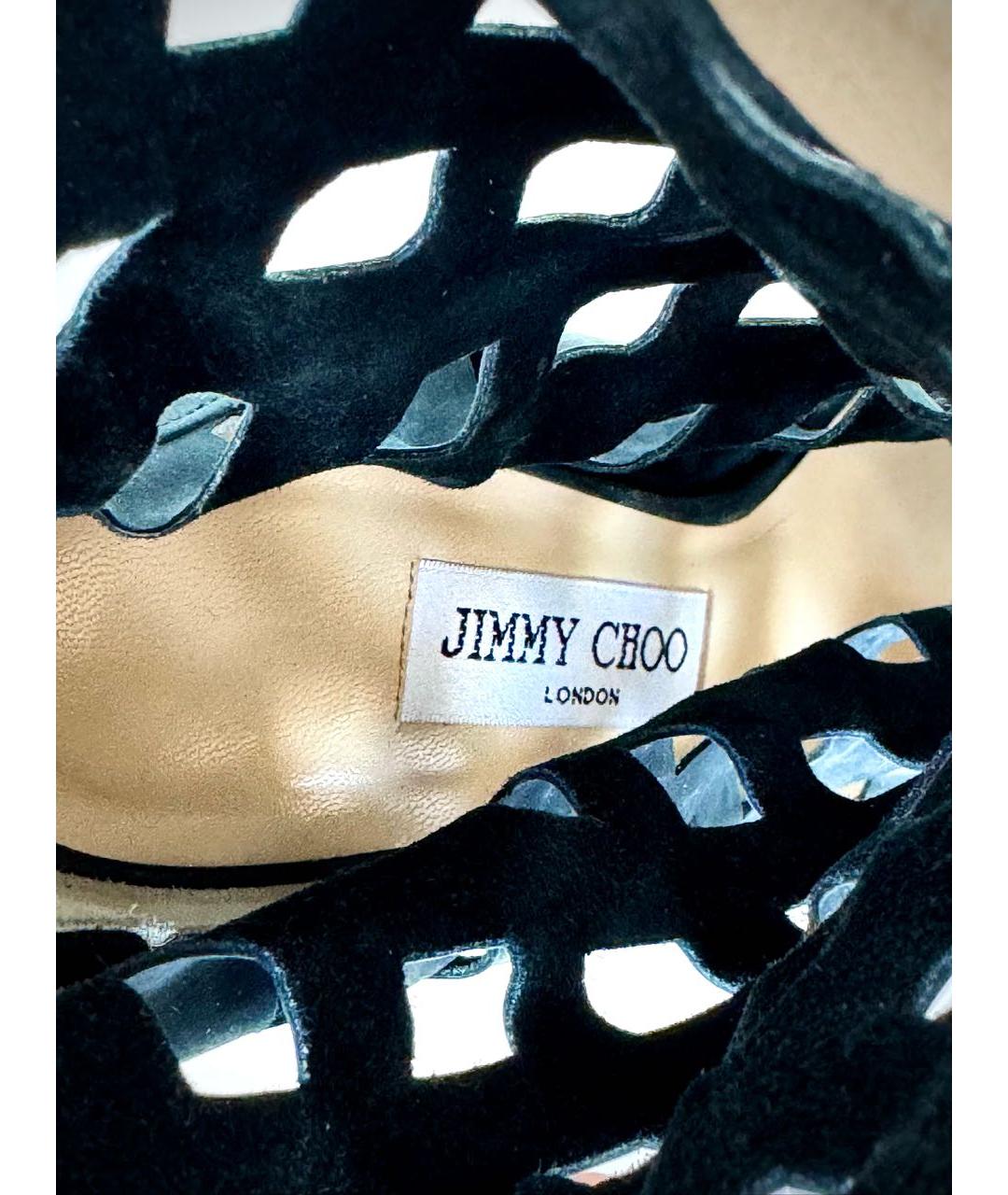 JIMMY CHOO Зеленые замшевые ботильоны, фото 3