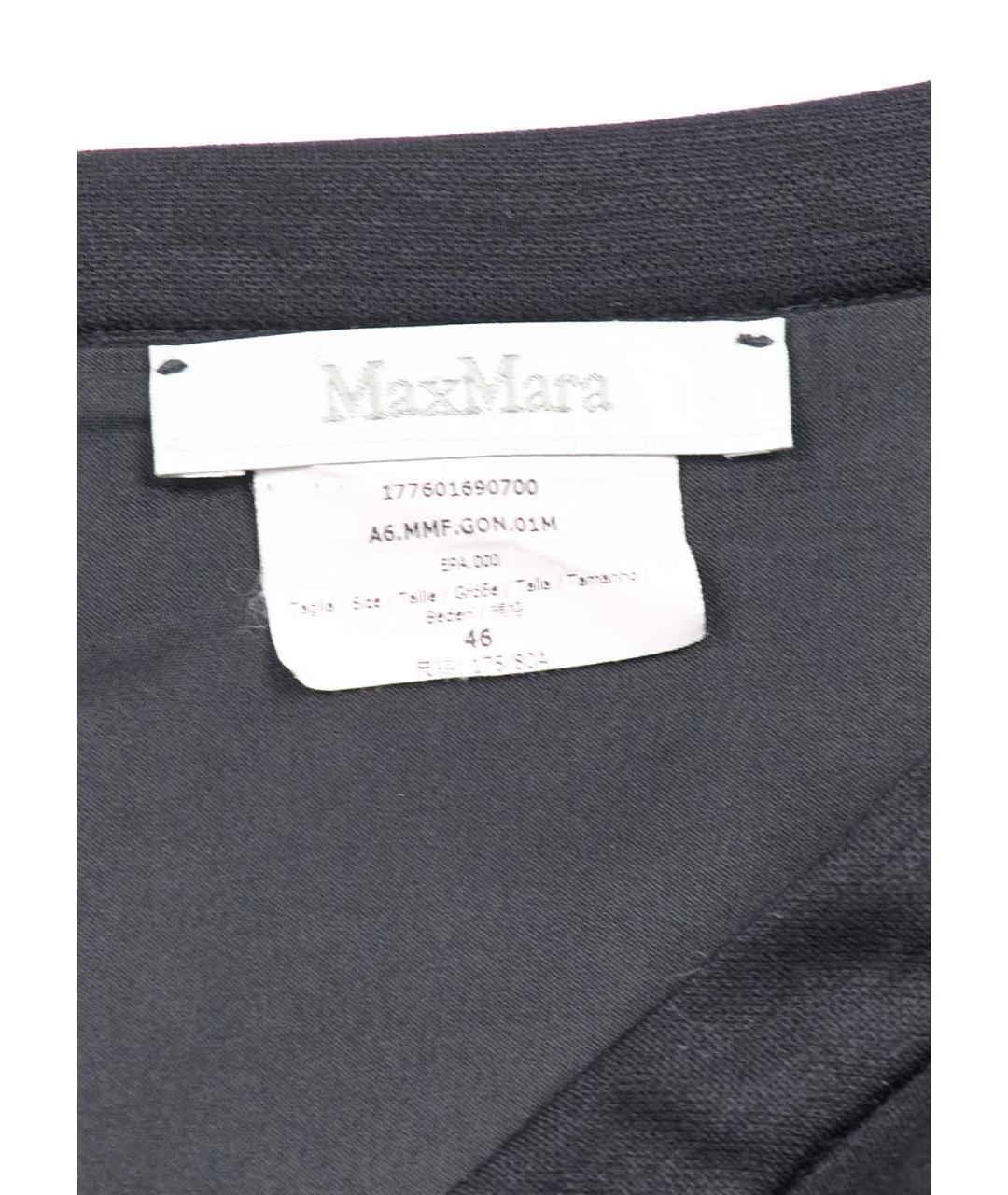MAX MARA Черная юбка миди, фото 3