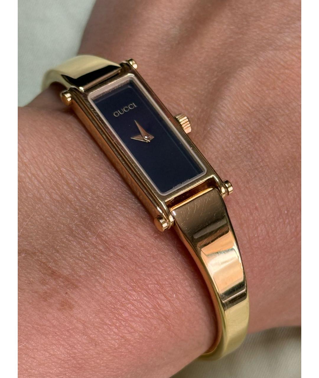 GUCCI Золотые часы, фото 5