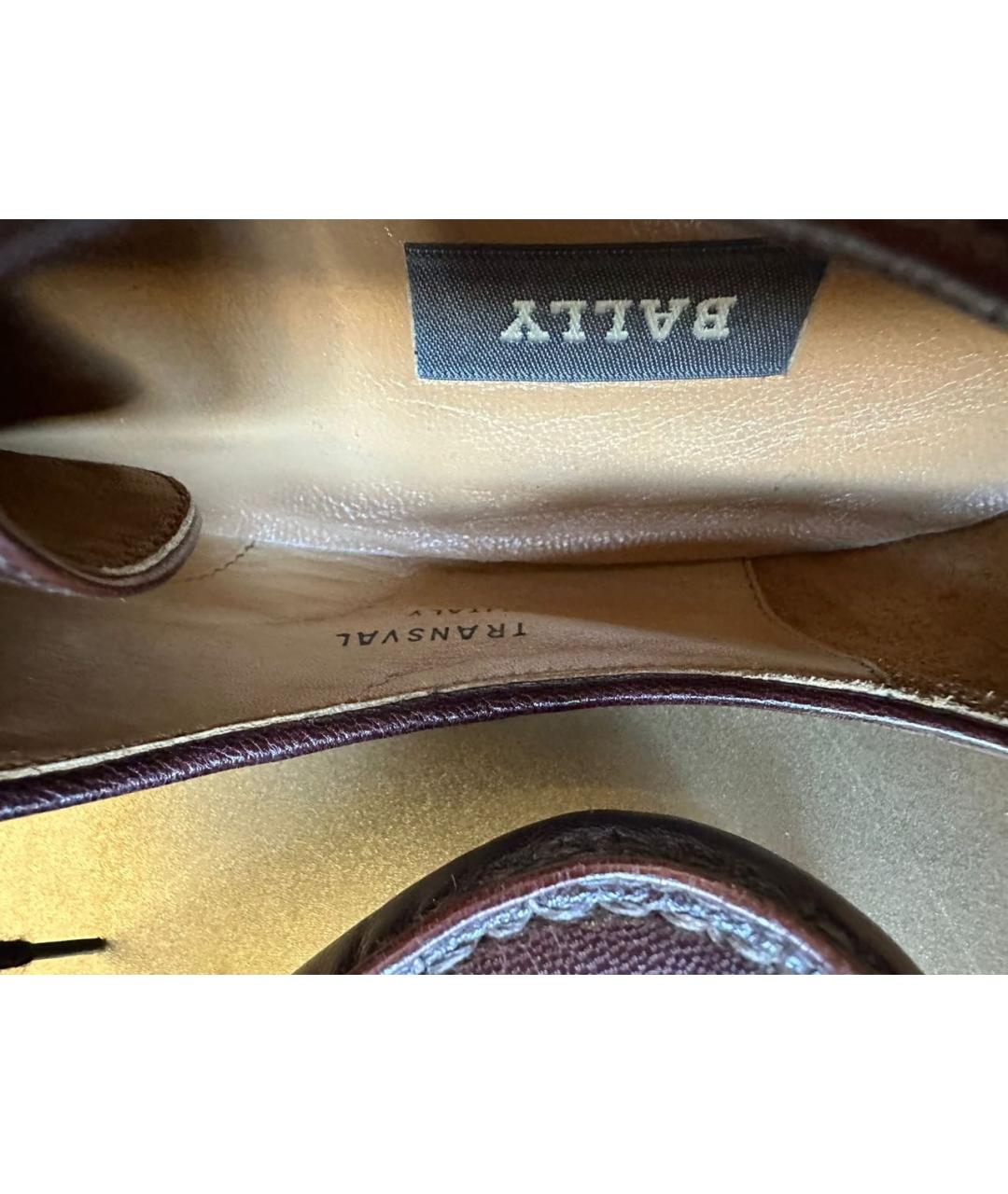 BALLY Коричневые кожаные туфли, фото 8