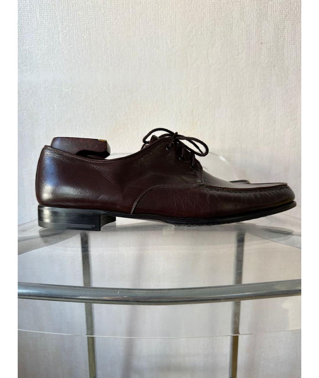 BALLY Коричневые кожаные туфли, фото 9