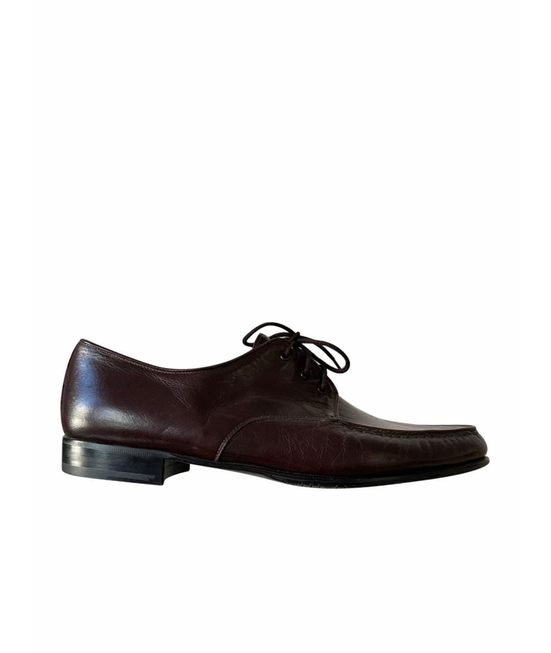 BALLY Коричневые кожаные туфли, фото 1