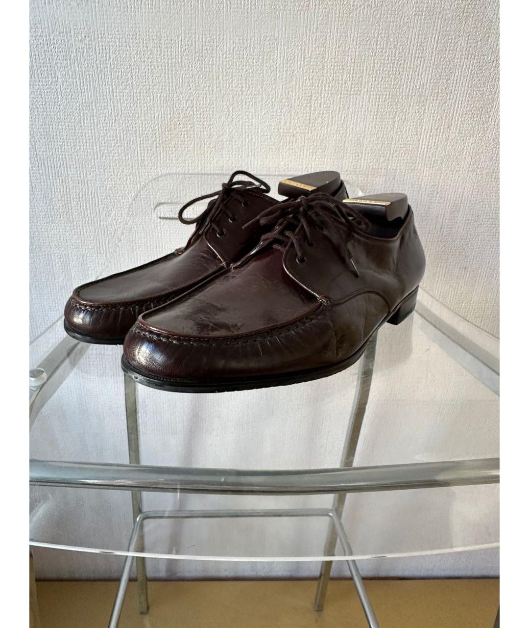 BALLY Коричневые кожаные туфли, фото 5