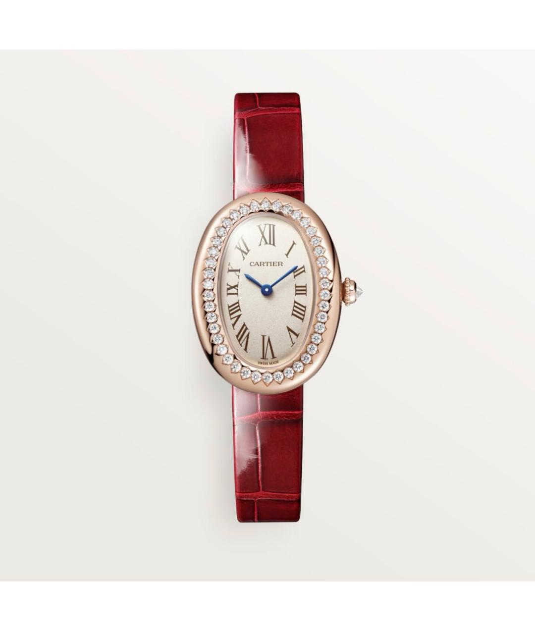 CARTIER Красные часы из розового золота, фото 6