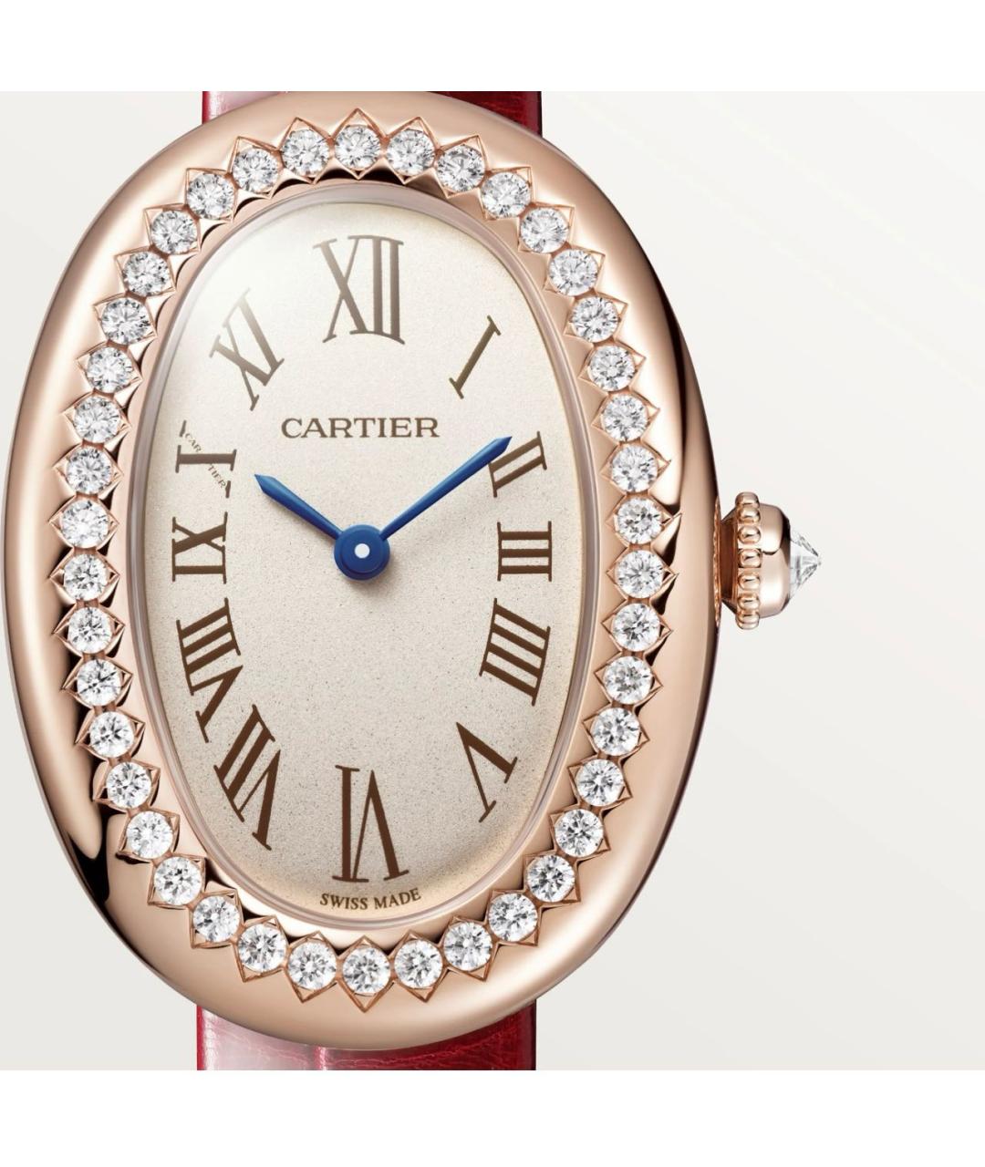 CARTIER Красные часы из розового золота, фото 4