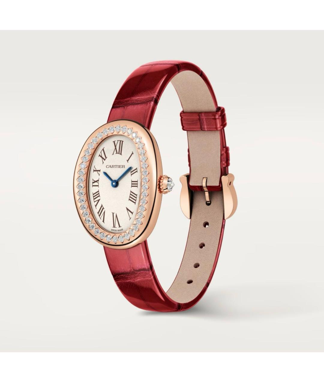 CARTIER Красные часы из розового золота, фото 2