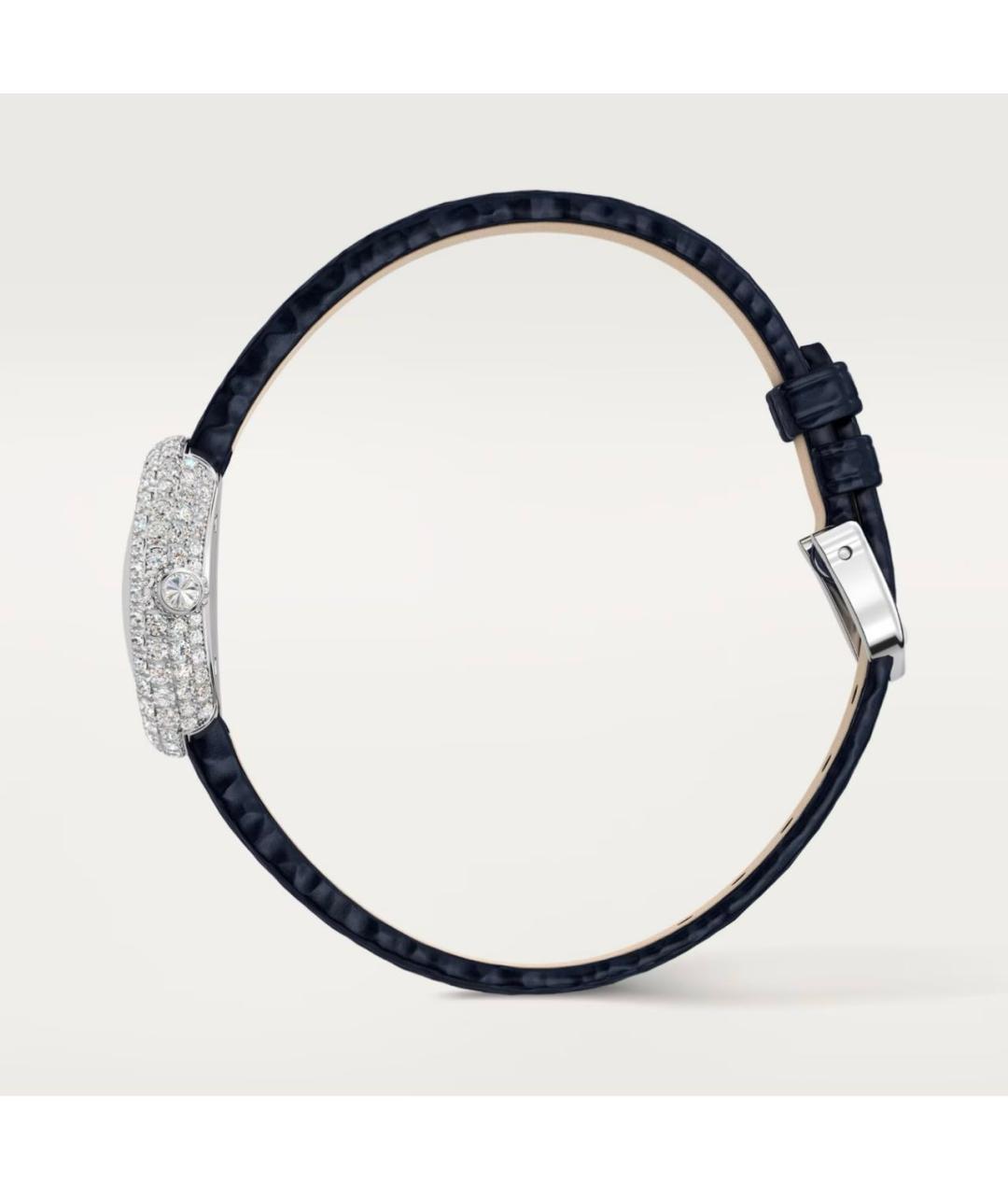 CARTIER Темно-синие часы из белого золота, фото 3