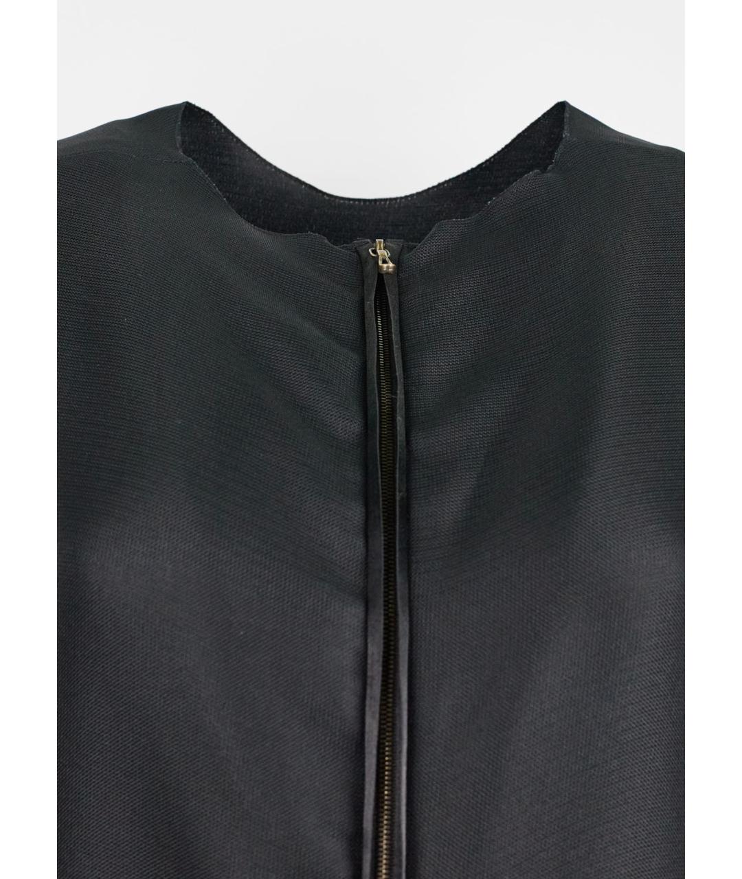 LANVIN Черное шелковое коктейльное платье, фото 3