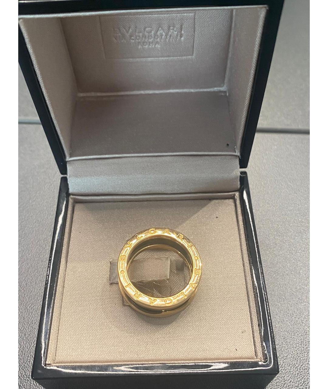 BVLGARI Черное кольцо из розового золота, фото 3