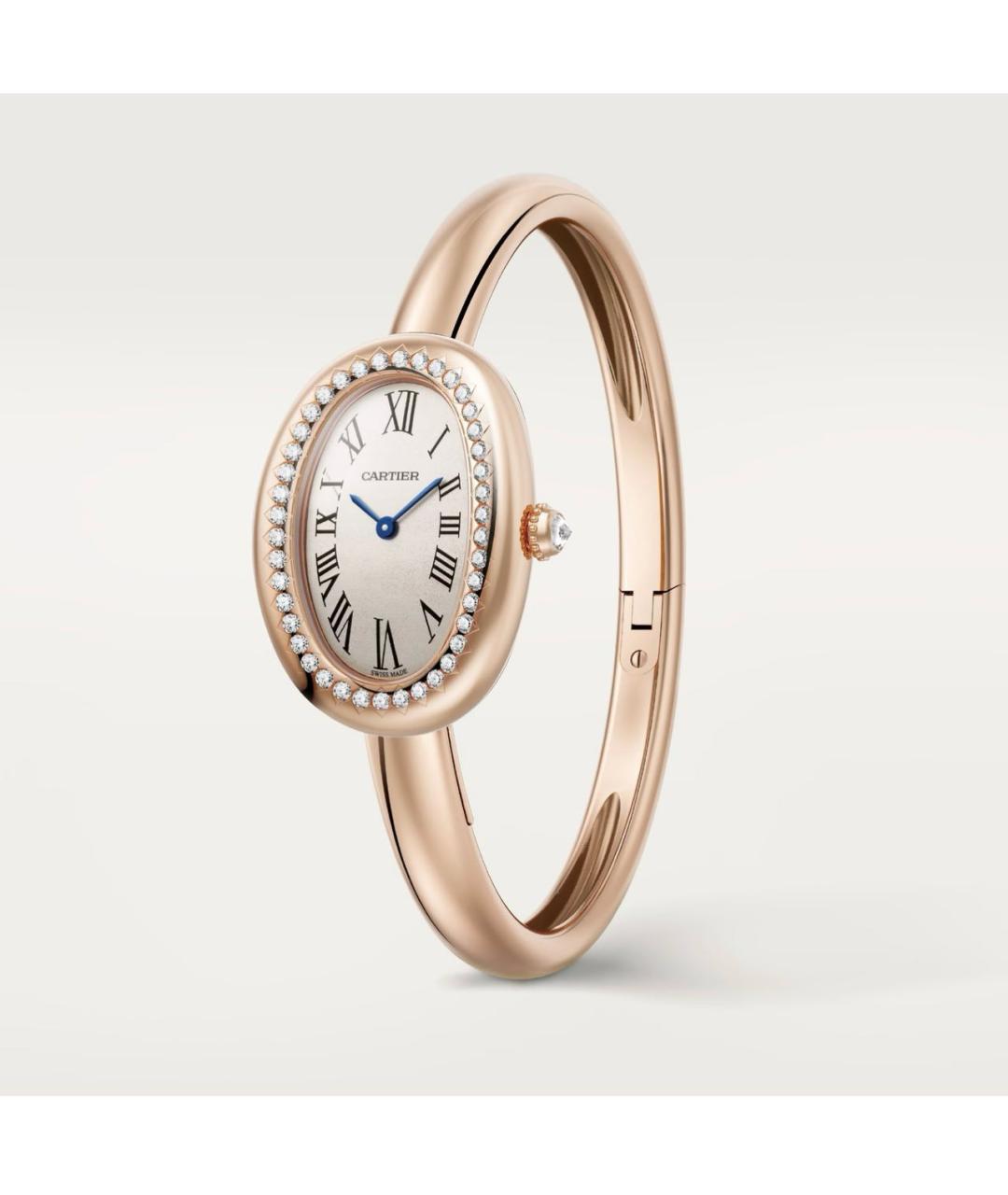 CARTIER Розовые часы из розового золота, фото 3