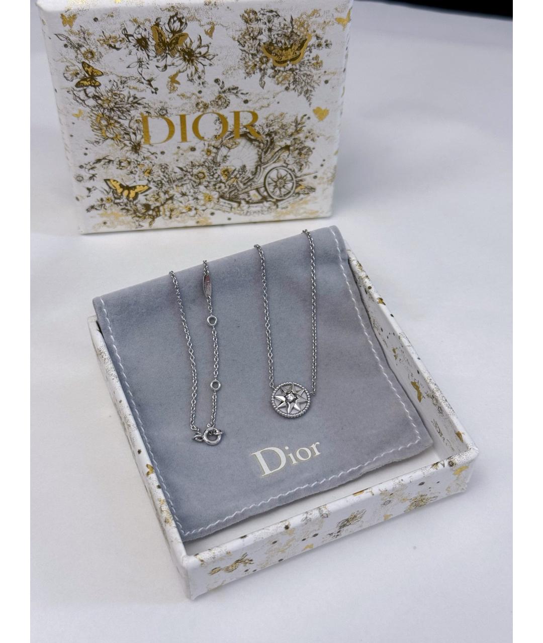 CHRISTIAN DIOR Серебряное колье из белого золота, фото 6