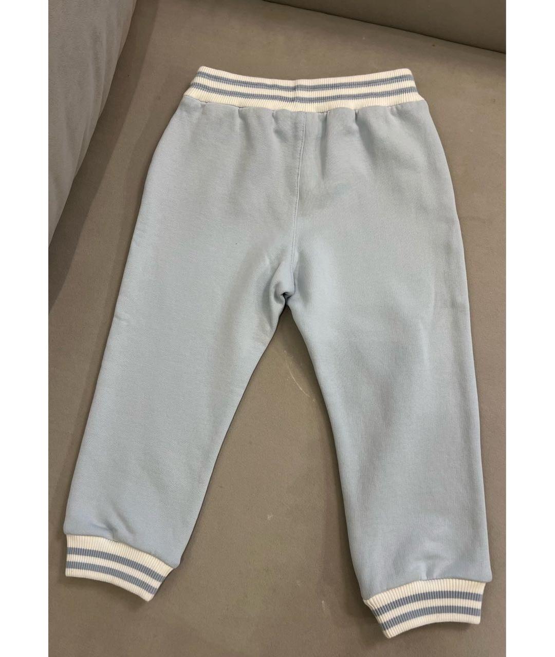 DOLCE & GABBANA KIDS Голубые хлопковые брюки и шорты, фото 2