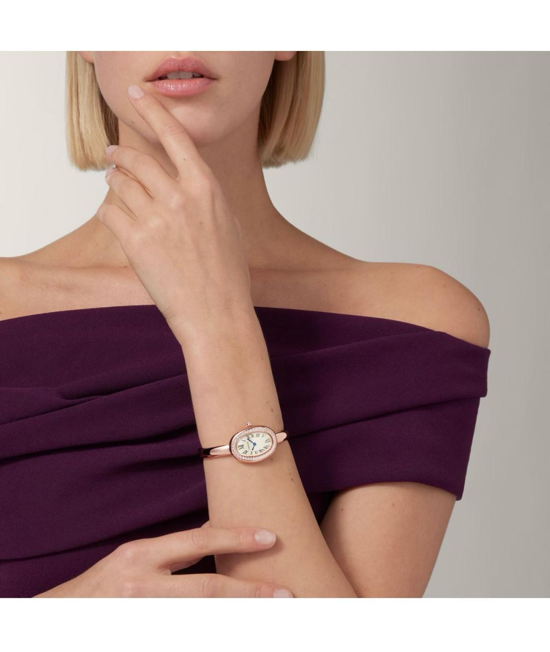 CARTIER Розовые часы из розового золота, фото 2