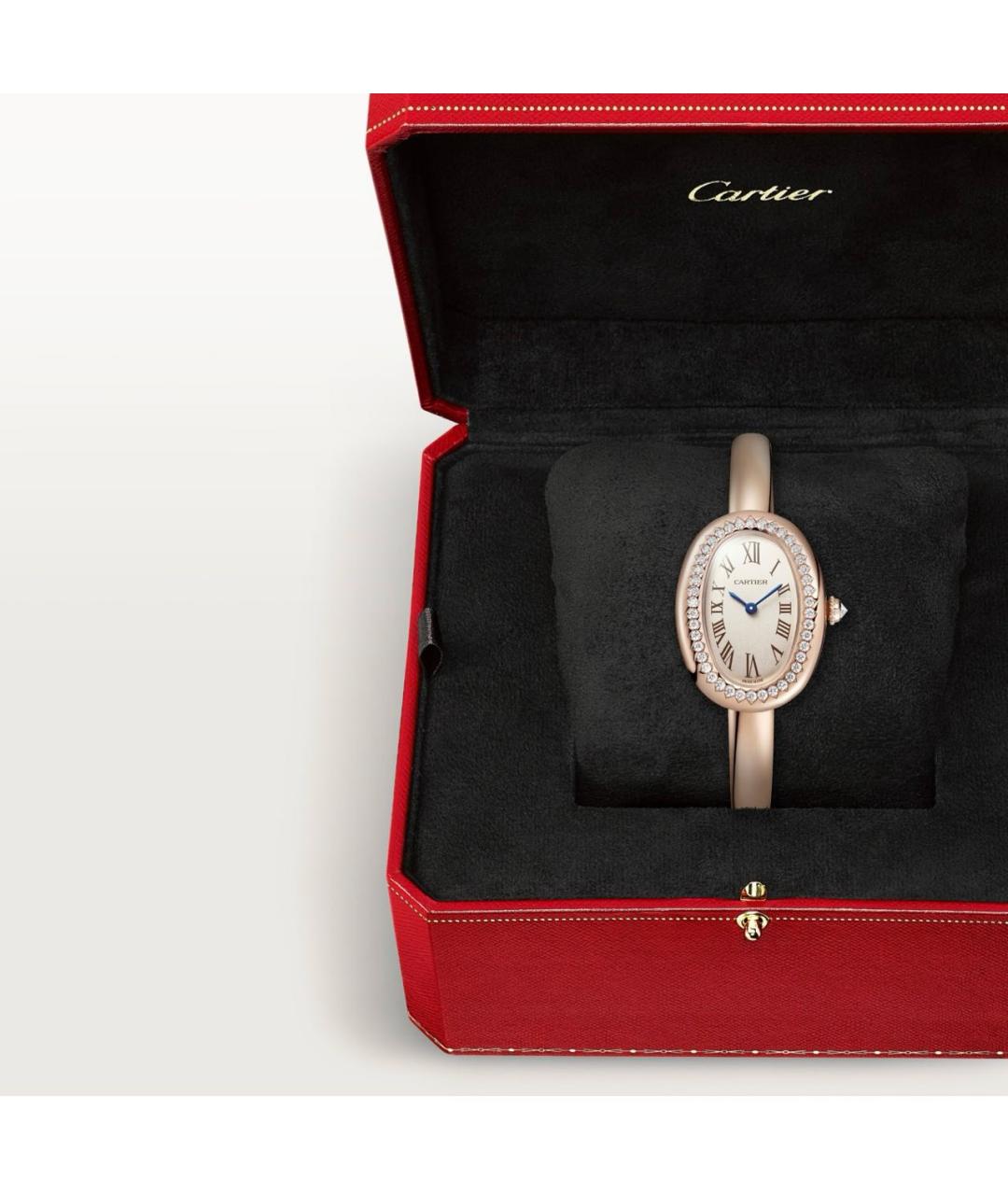 CARTIER Розовые часы из розового золота, фото 7