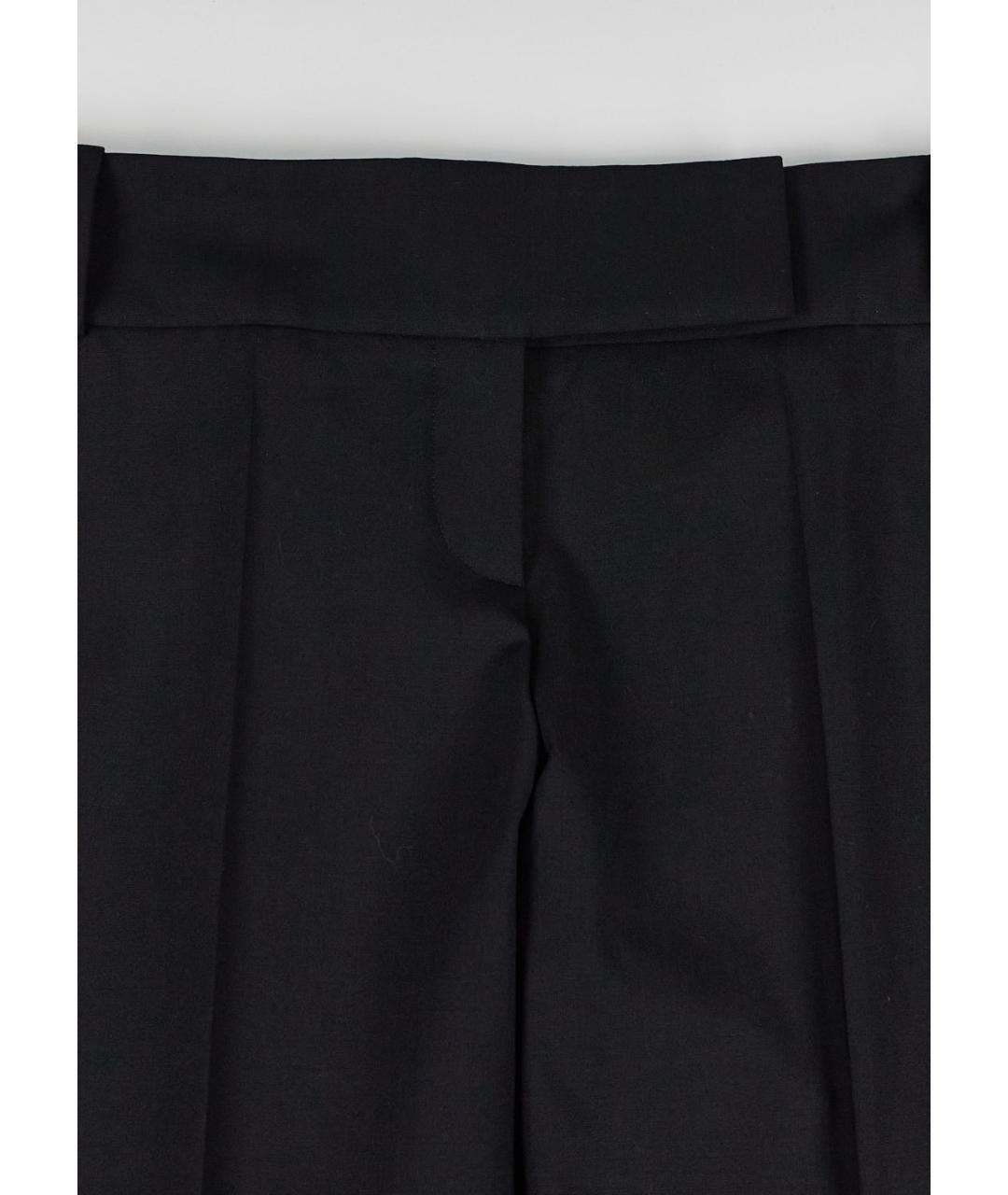 HUGO BOSS Черные шерстяные прямые брюки, фото 3
