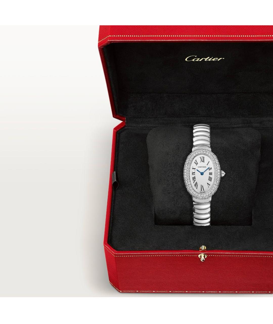 CARTIER Серебряные часы из белого золота, фото 5