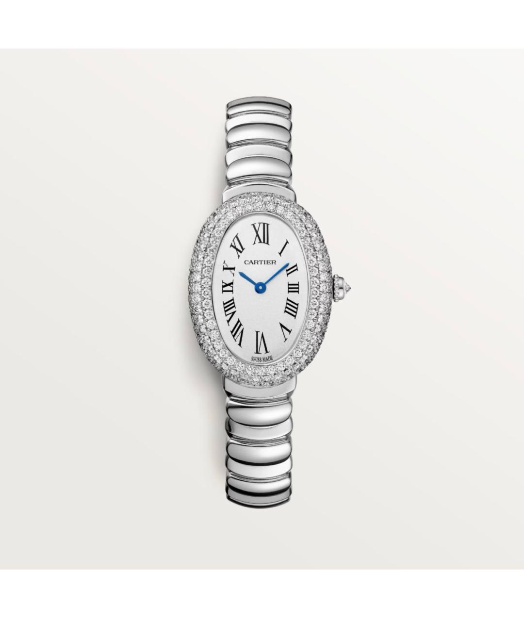 CARTIER Серебряные часы из белого золота, фото 6