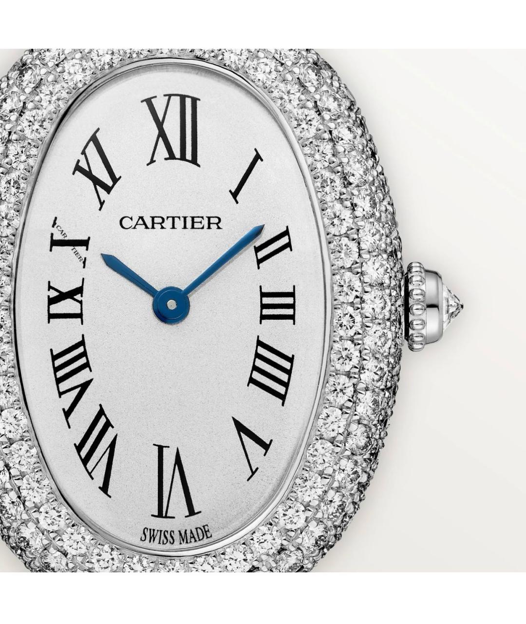 CARTIER Серебряные часы из белого золота, фото 4