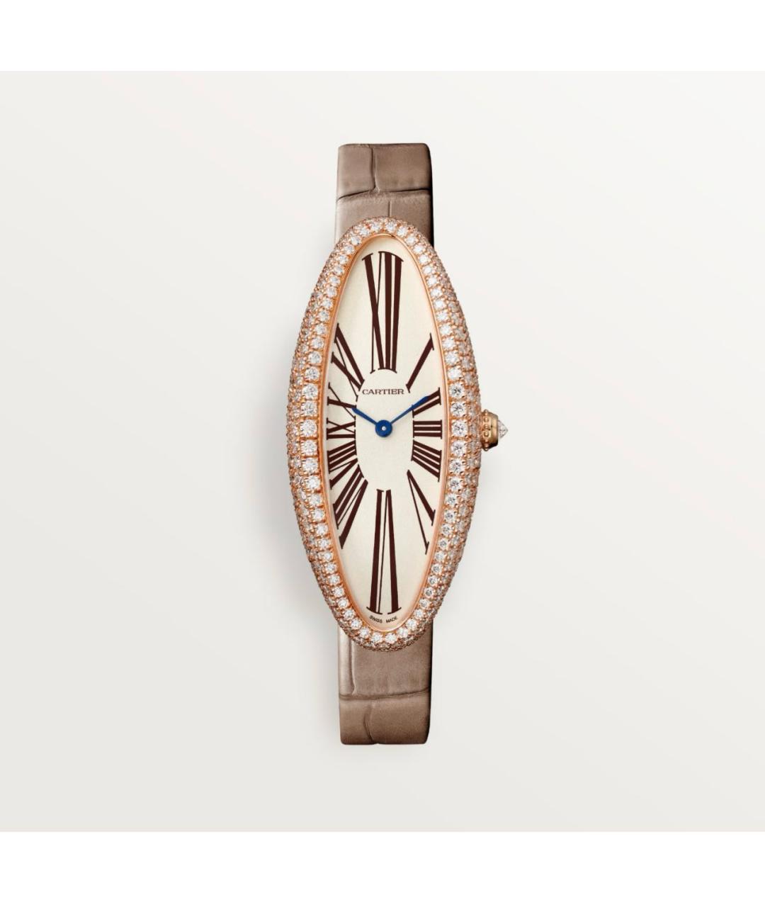 CARTIER Бежевые часы из розового золота, фото 8