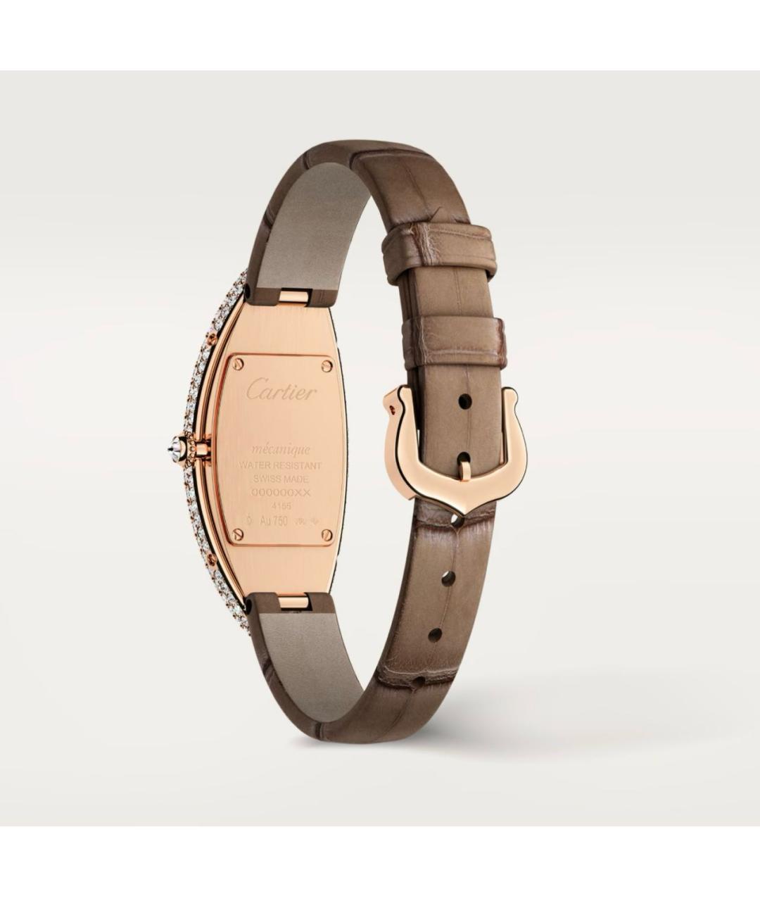 CARTIER Бежевые часы из розового золота, фото 4