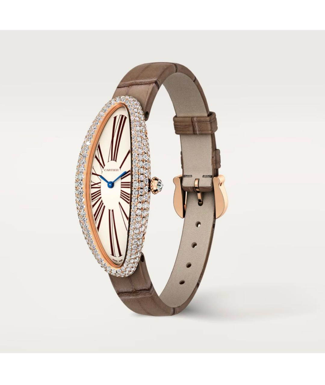 CARTIER Бежевые часы из розового золота, фото 3