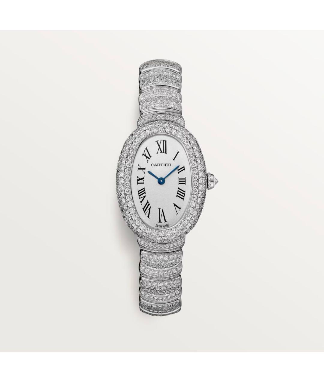 CARTIER Серебряные часы из белого золота, фото 6